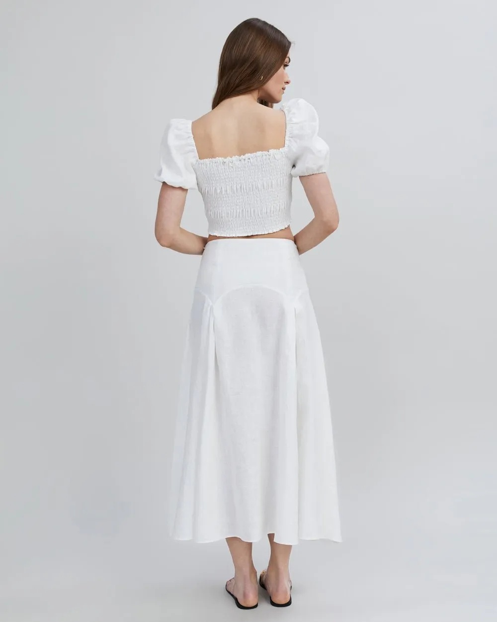 Gael Skirt Optic White