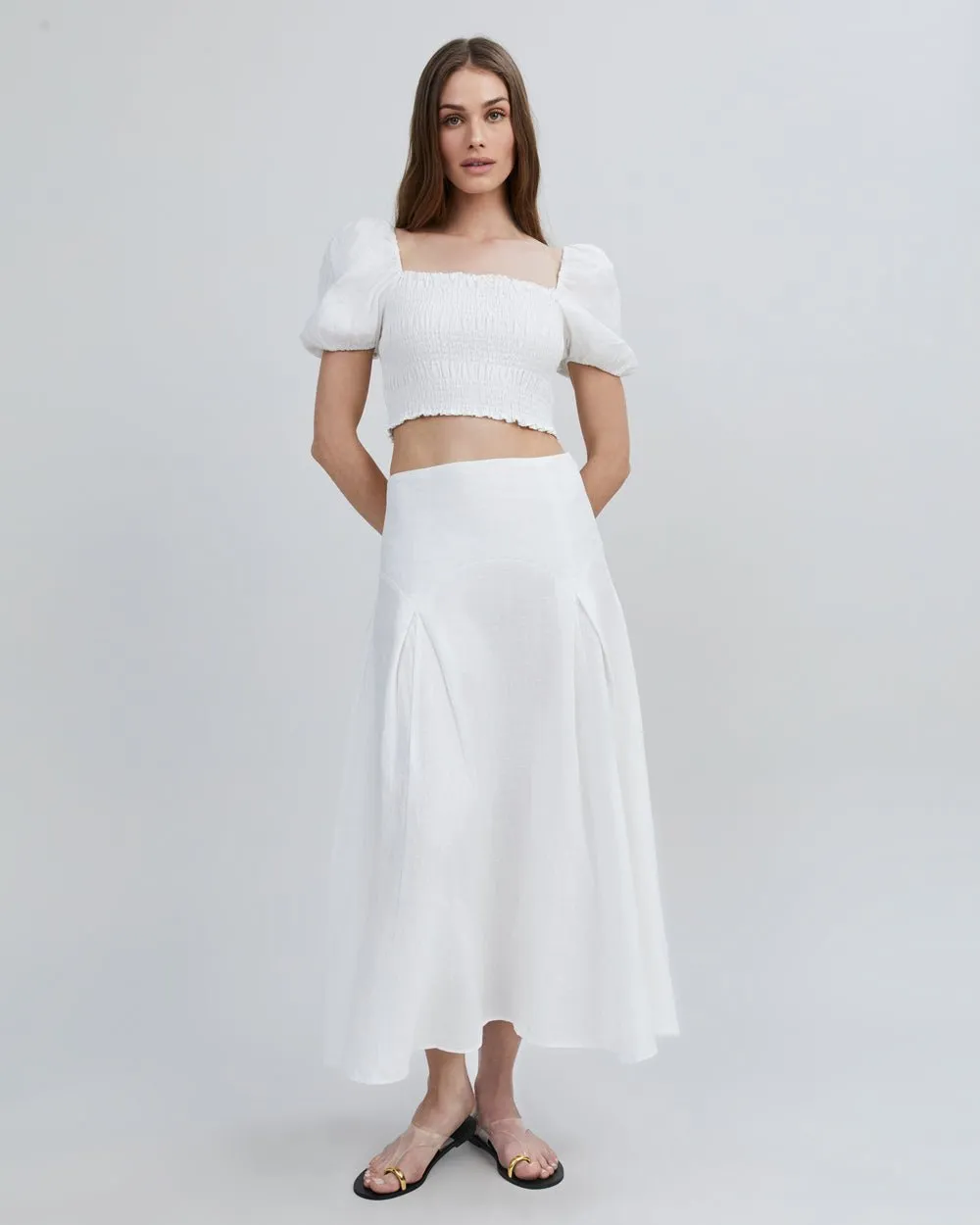 Gael Skirt Optic White