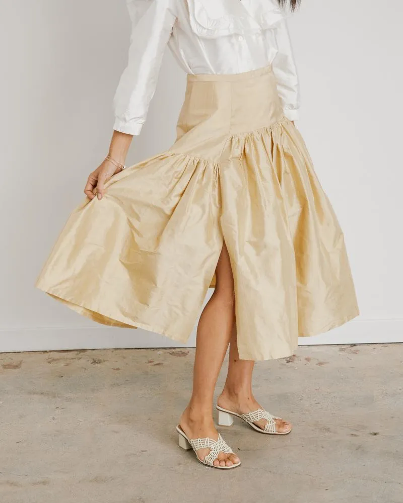 Garden Skirt in Gold