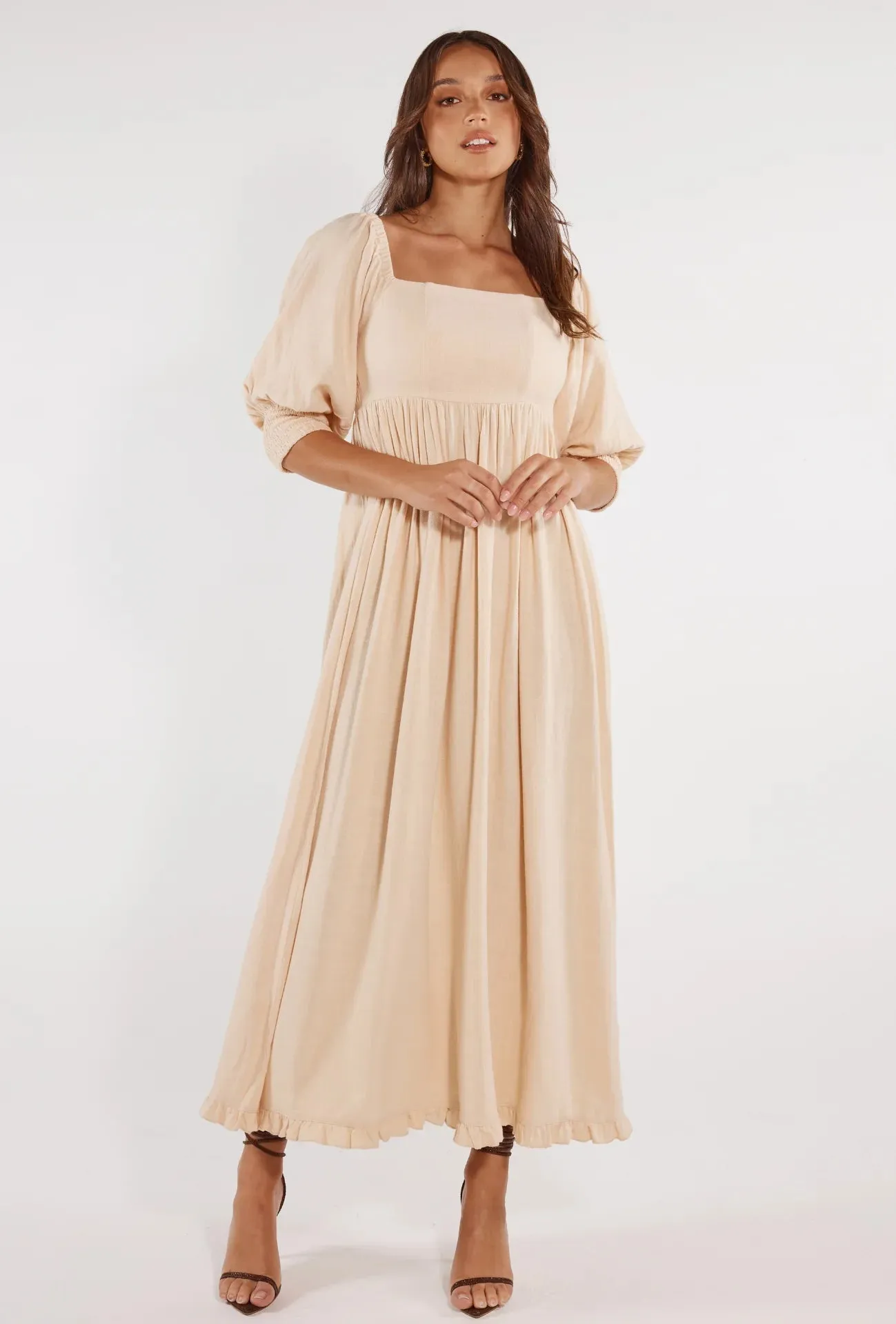 Girl and the Sun - Frida Maxi Dress - Sand