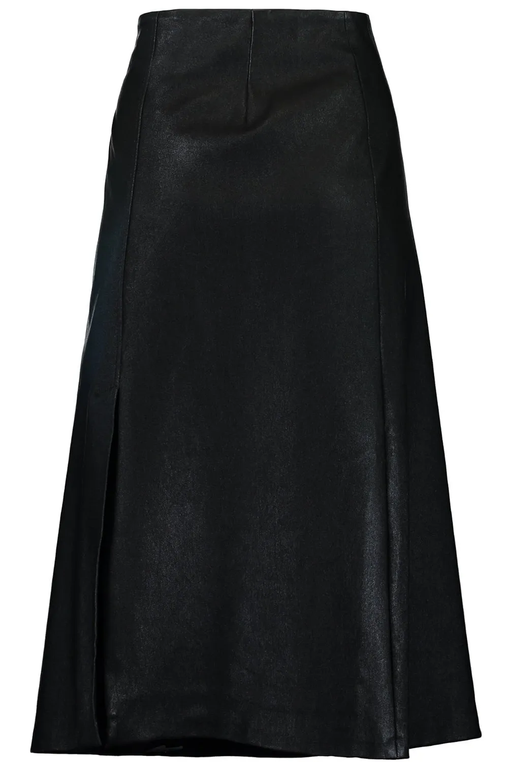 Glossy Midi Pencil Skirt