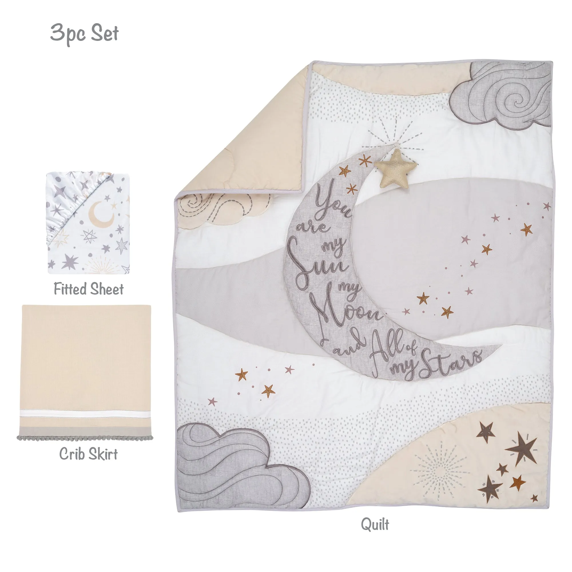 Goodnight Moon 3-Piece Crib Bedding Set