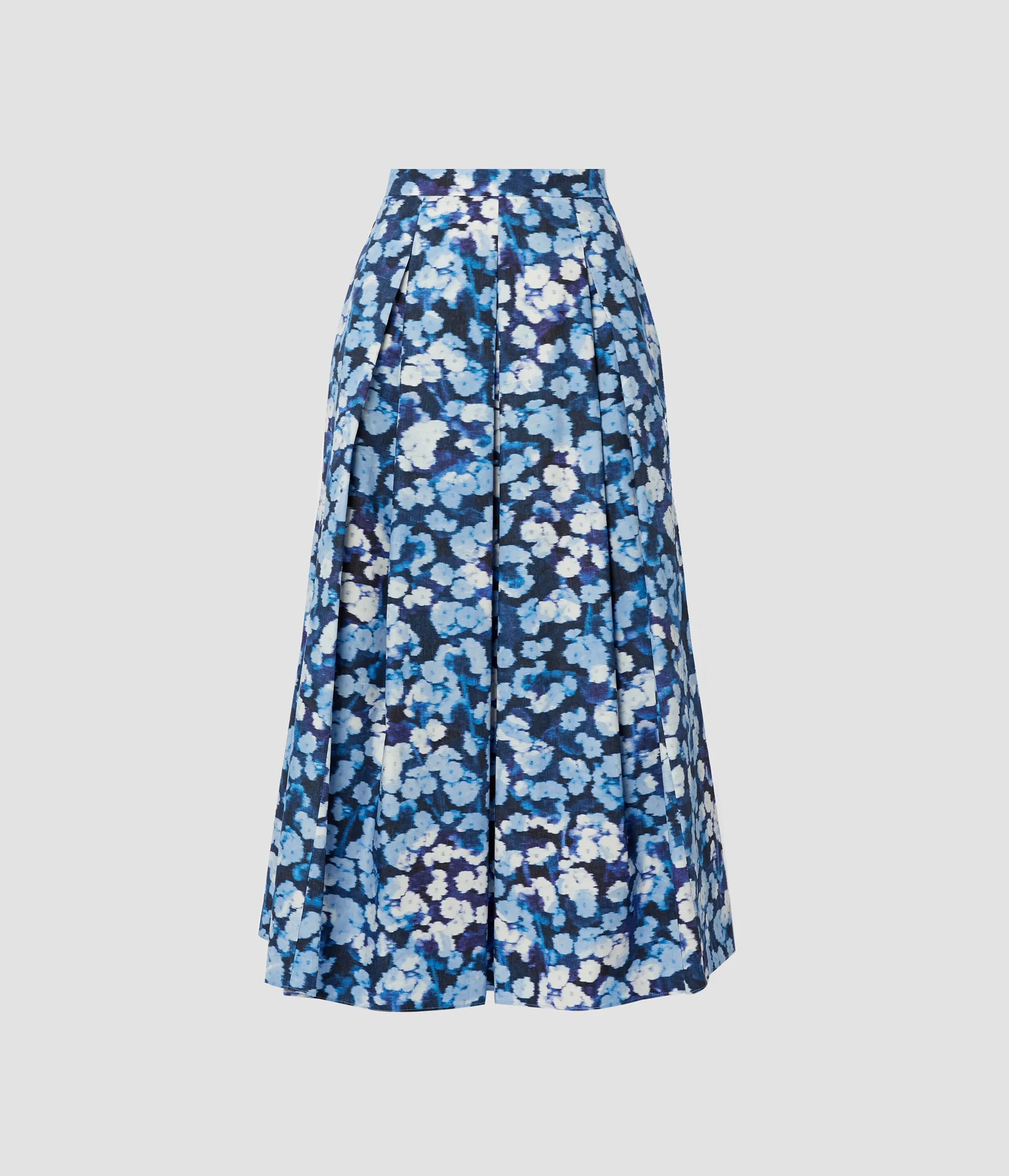 Havelock Blossom Indigo Pleated Skirt