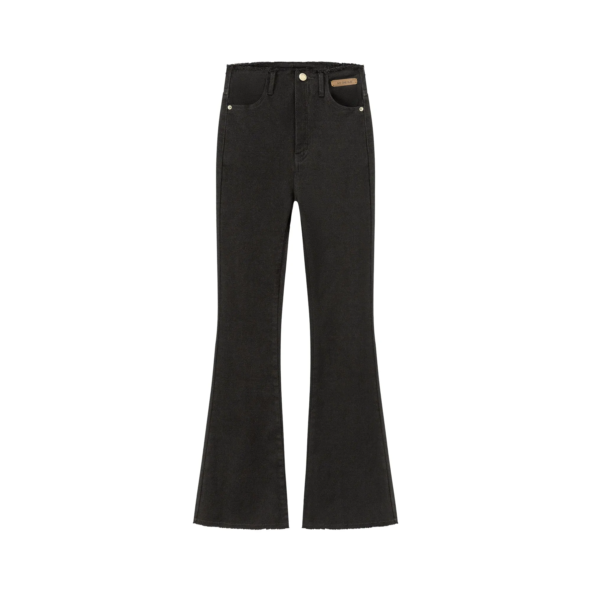 High Waist Bootcut Slim Pants