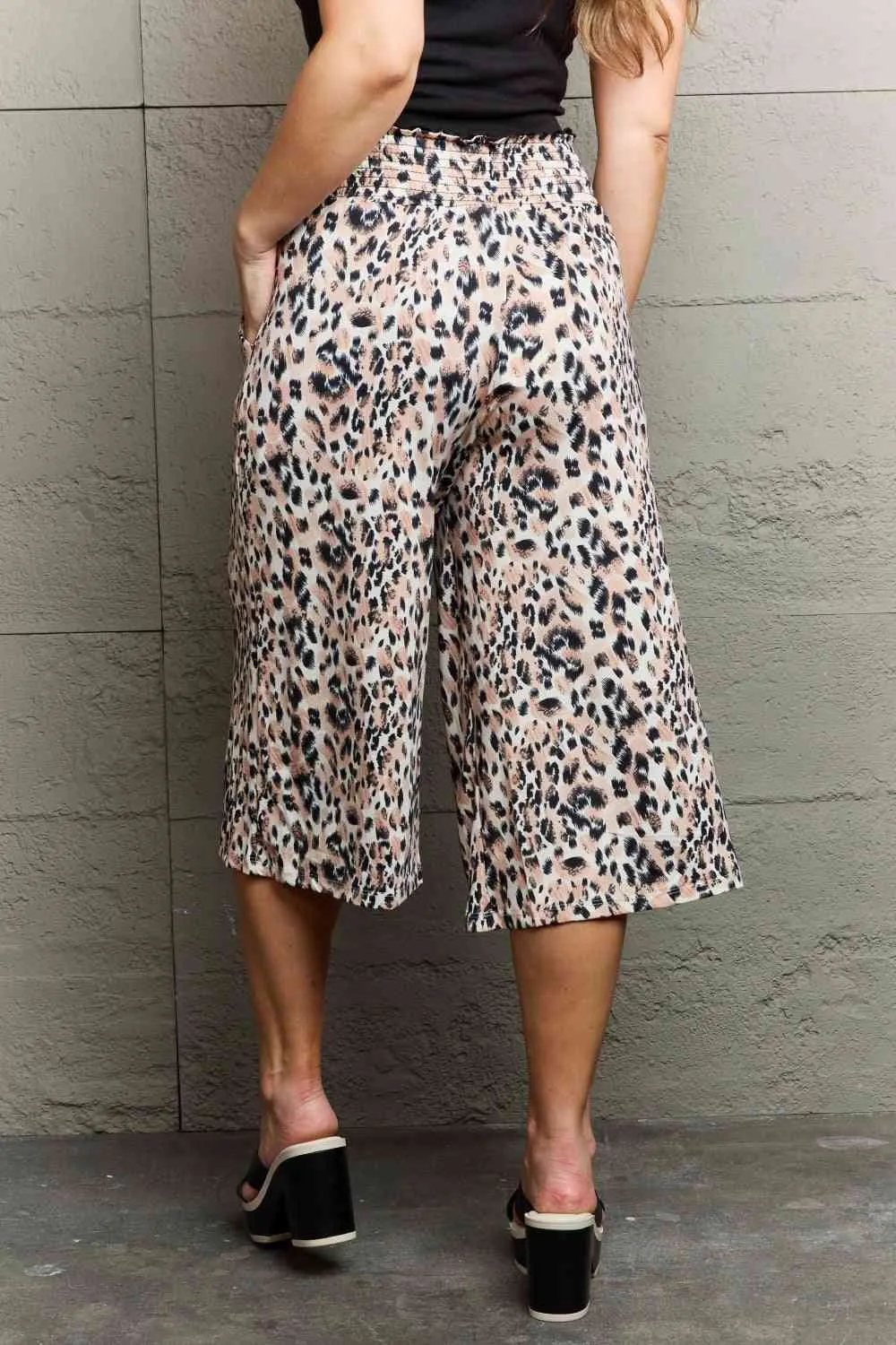 High Waist Flowy Wide Leg Pants with Pockets