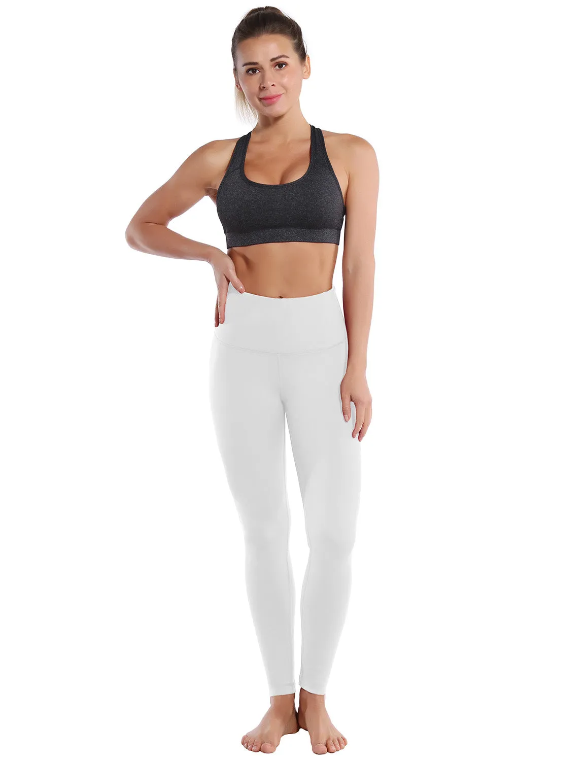 High Waist Gym Pants white_Gym