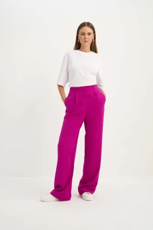 High waist palazzo fuchsia