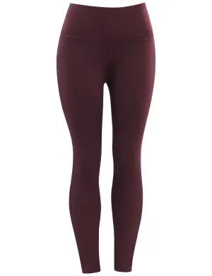 High Waist Pilates Pants mahoganymaroon_Pilates