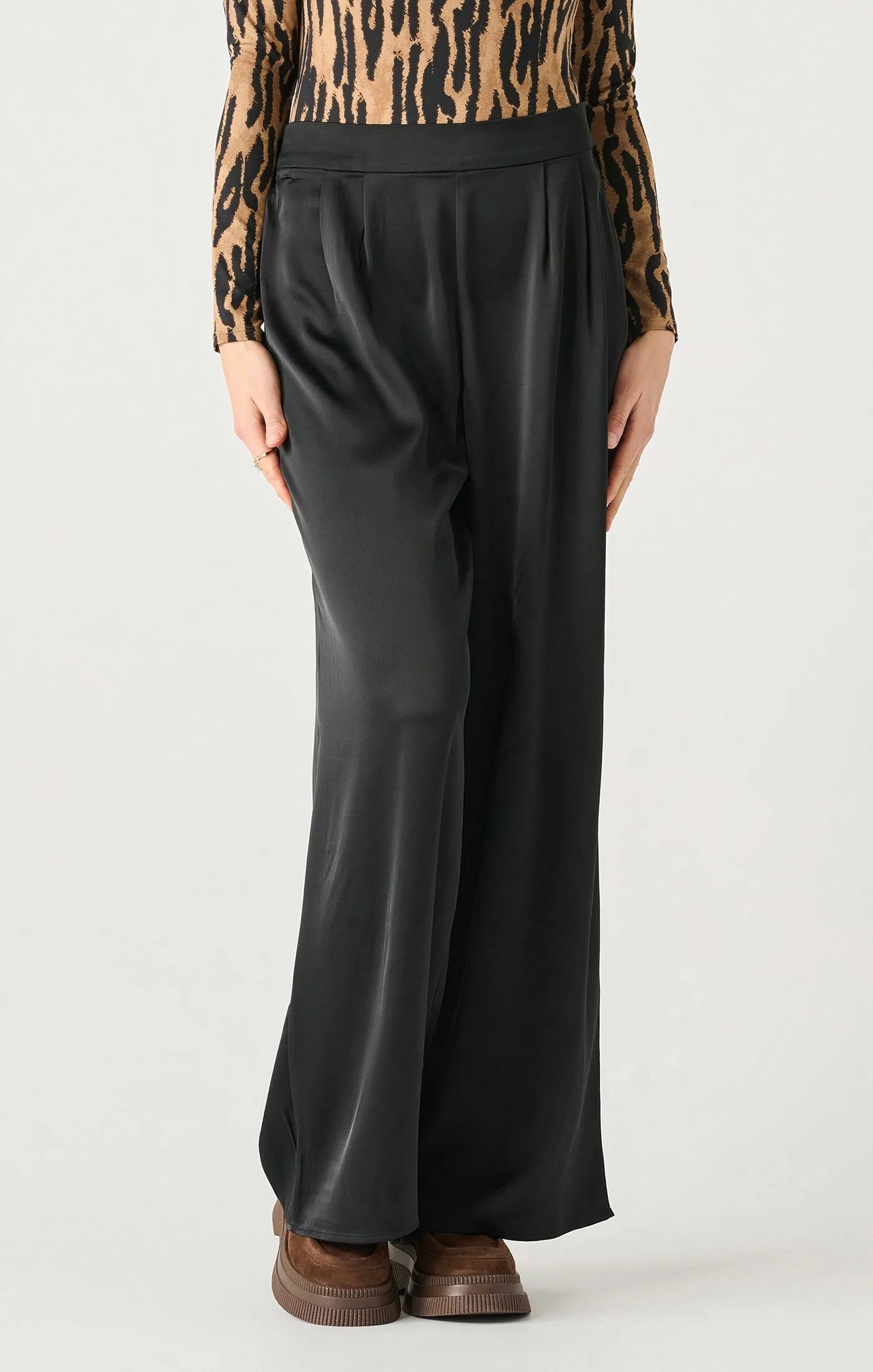 High Waist Satin Pant (Dex)