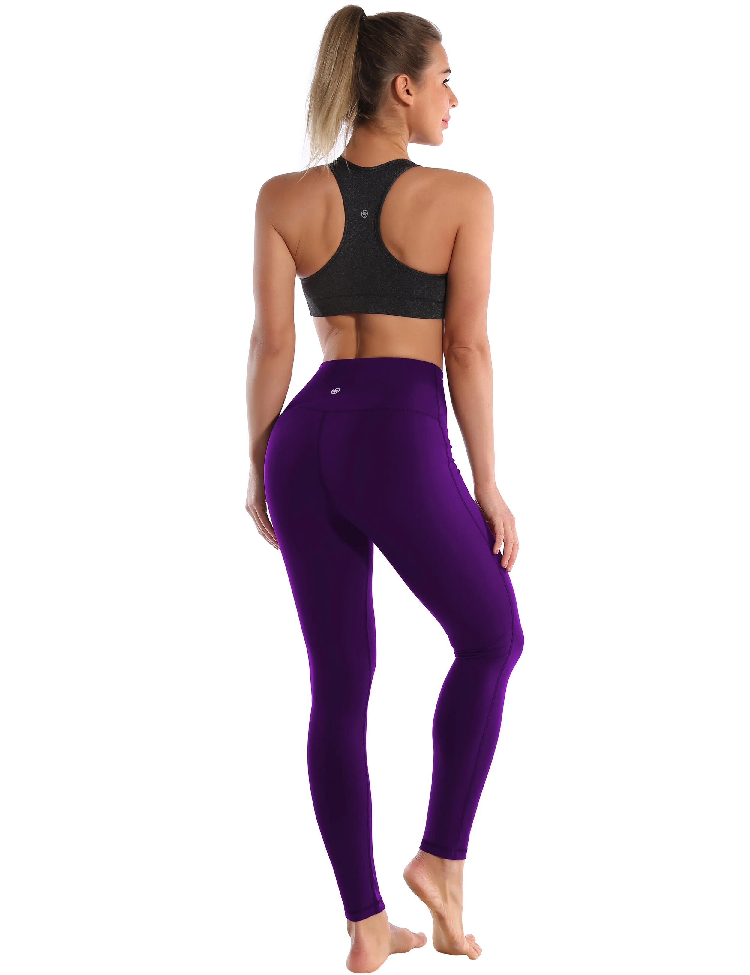 High Waist Side Line Golf Pants eggplantpurple_Golf