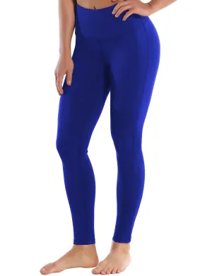 High Waist Side Line Gym Pants navy_Gym