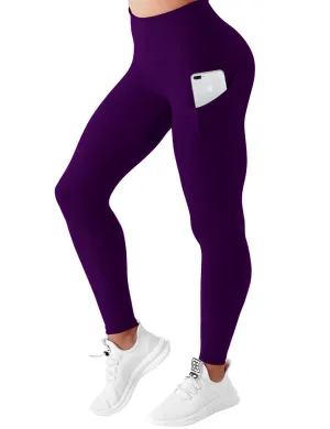 High Waist Side Pockets Golf Pants eggplantpurple_Golf