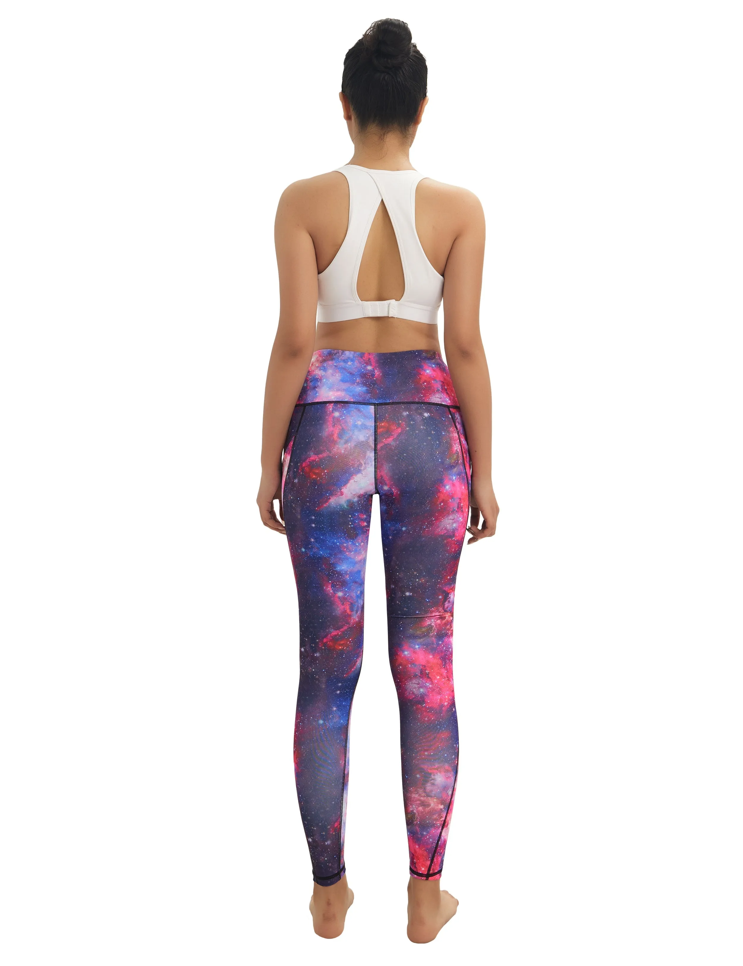 High Waist Side Pockets Pilates Pants galaxy_Pilates