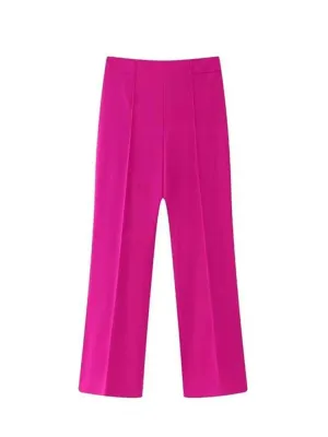 High Waist Wide Leg Trousers