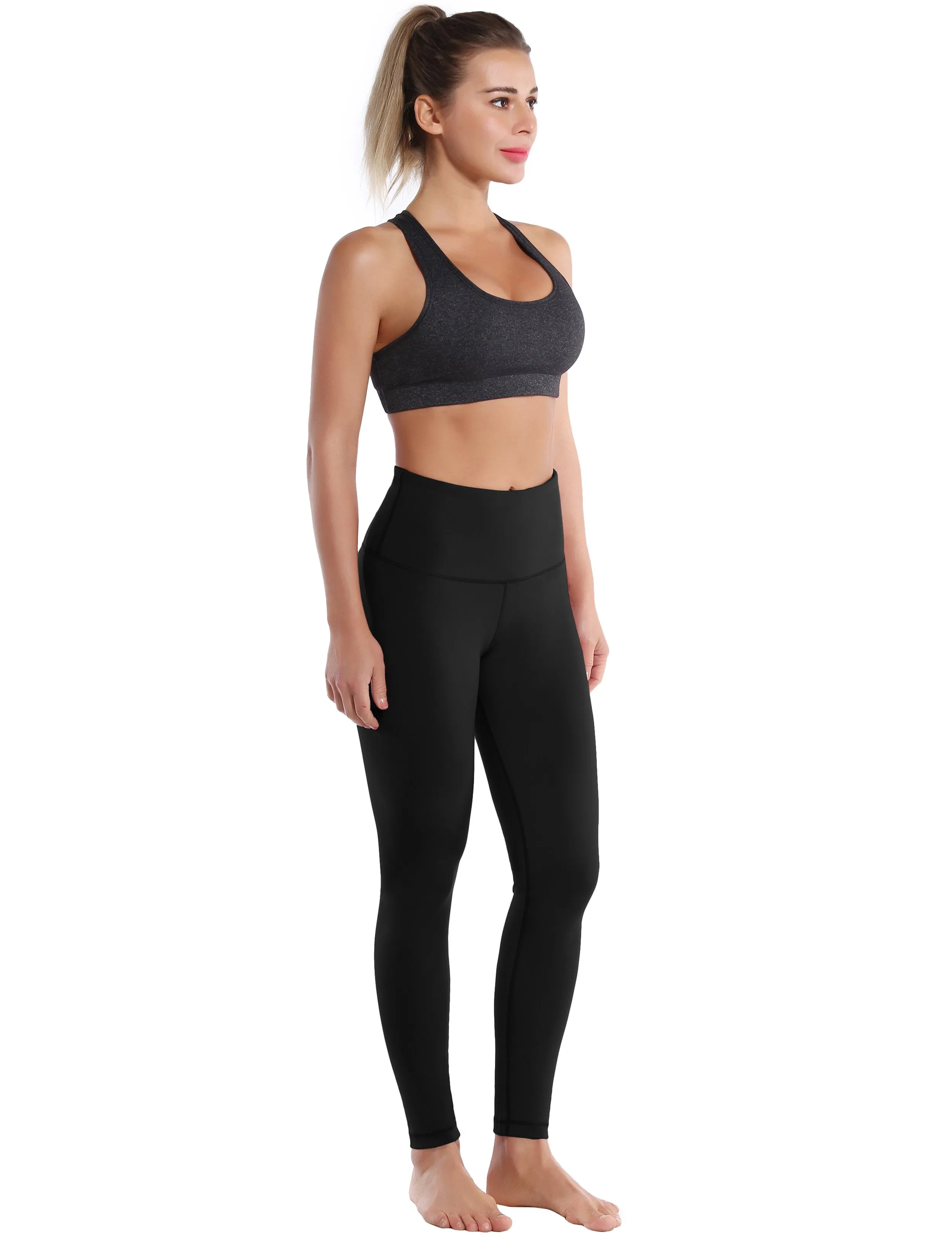 High Waist Yoga Pants black ins