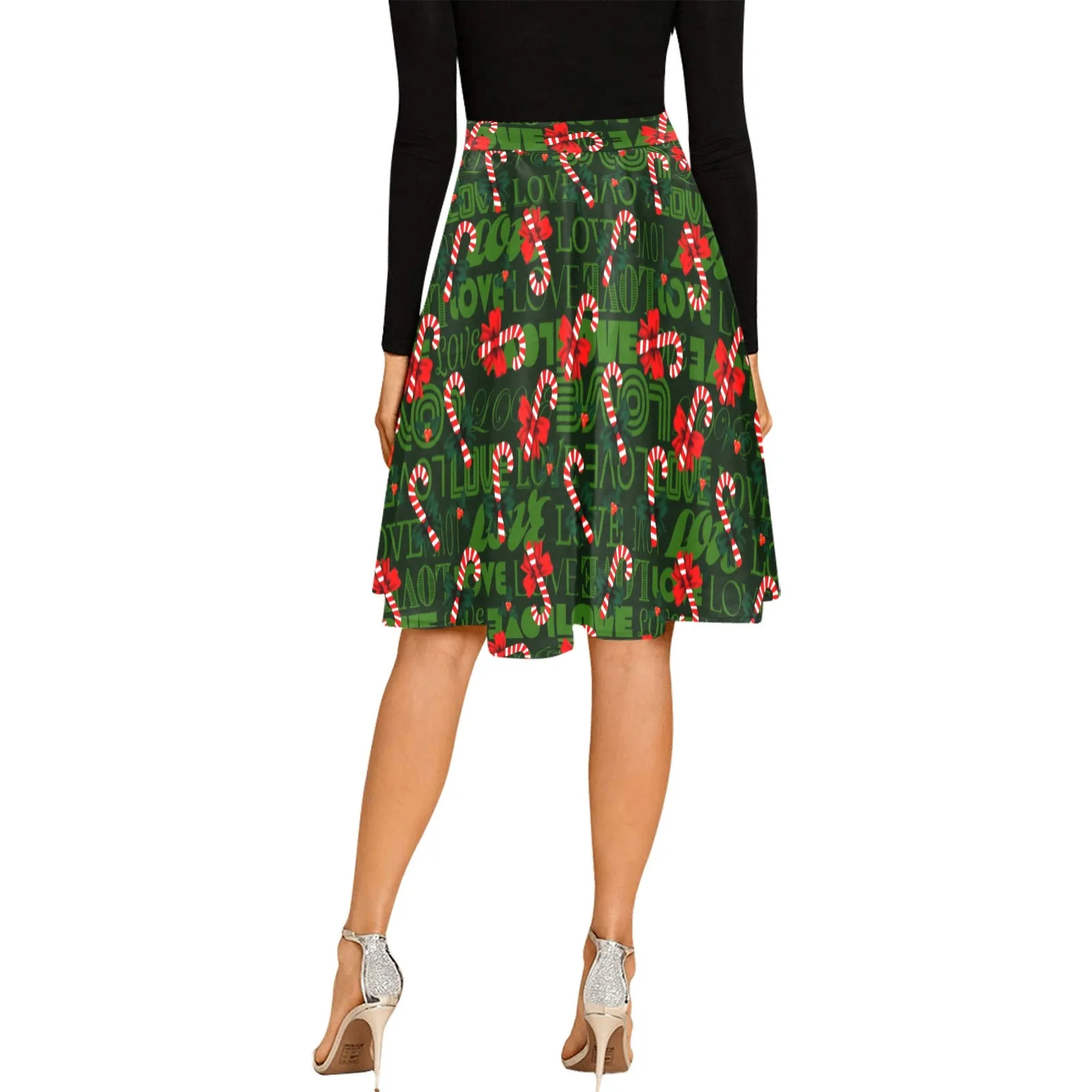 Holiday Love Melete Pleated Midi Skirt