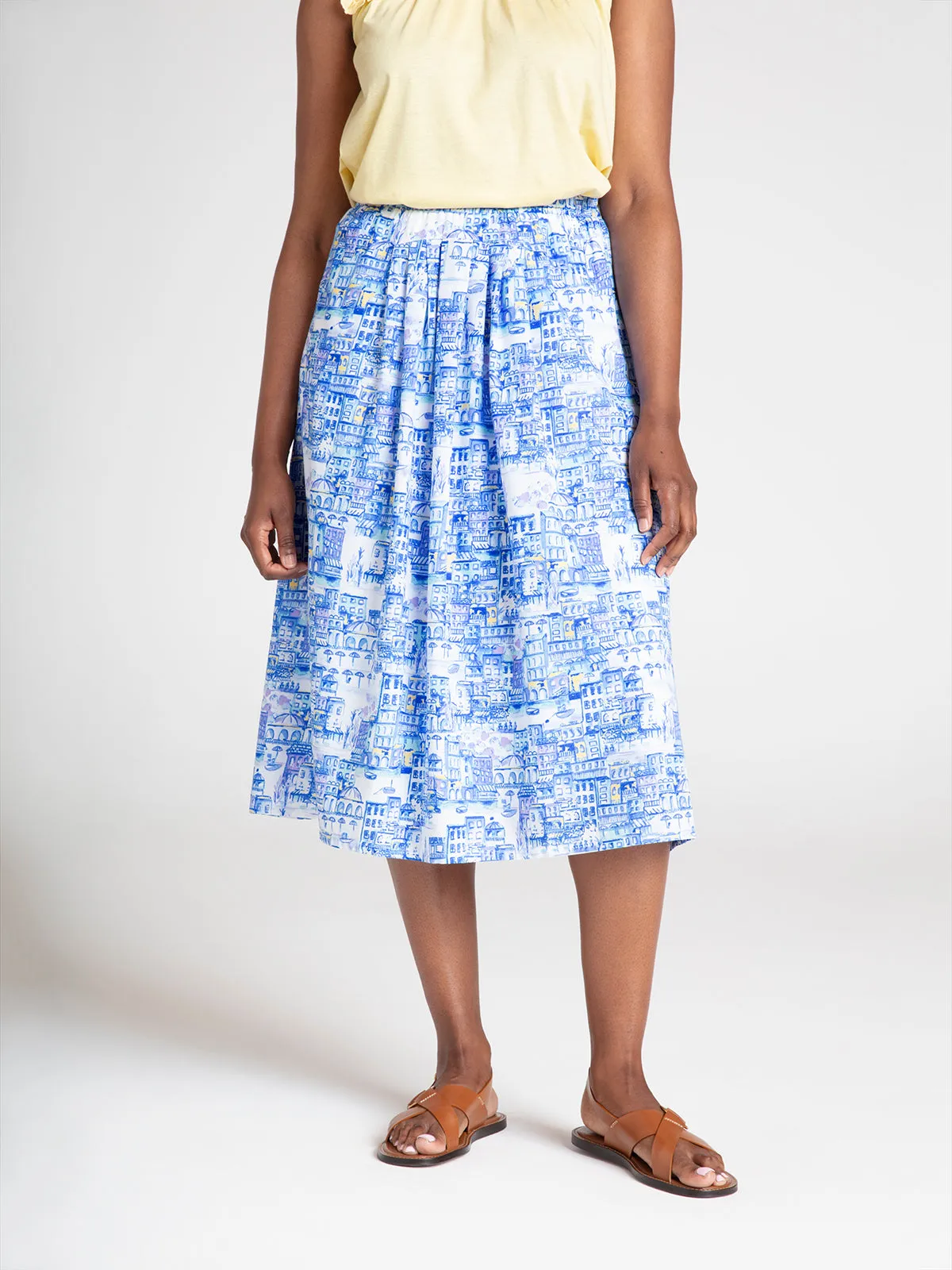 Imogen Organic Cotton Midi Skirt