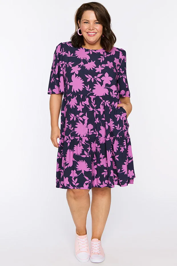 Izzie Contrast Ivy Dress