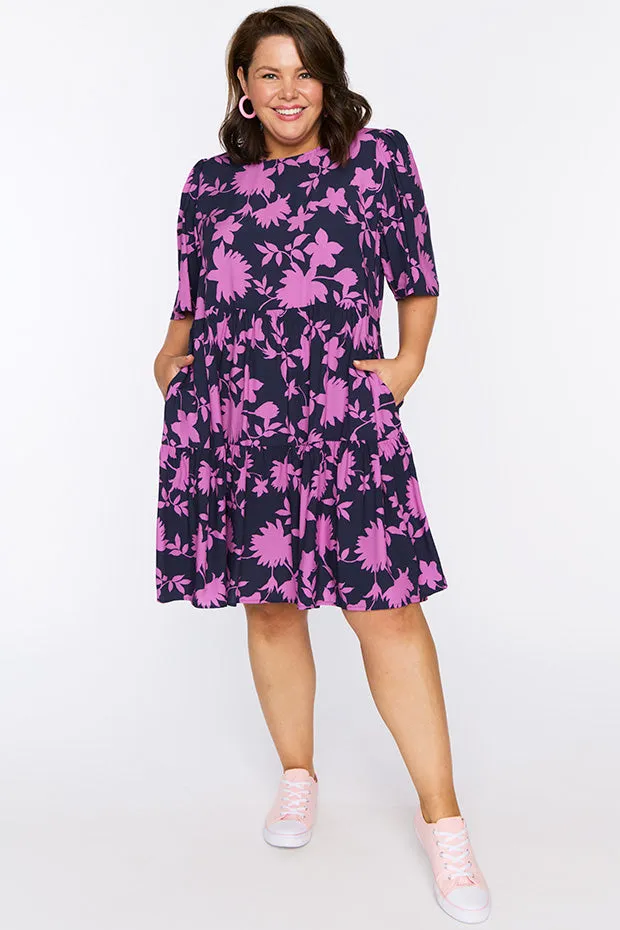 Izzie Contrast Ivy Dress