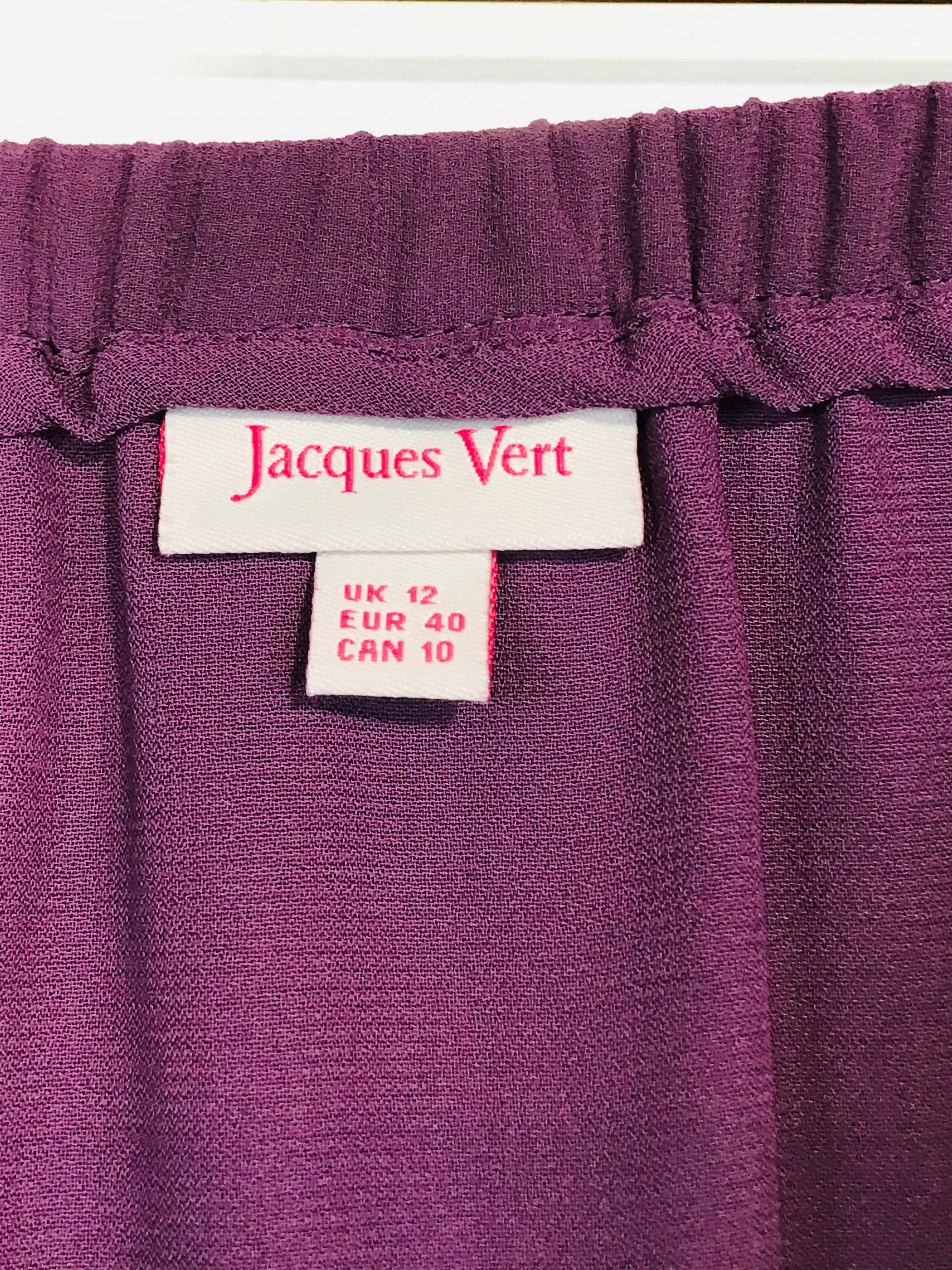 Jacques Vert Women's Ruffle Midi Skirt | UK12 | Purple