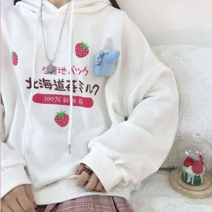 Japanese Strawberry Hoodie