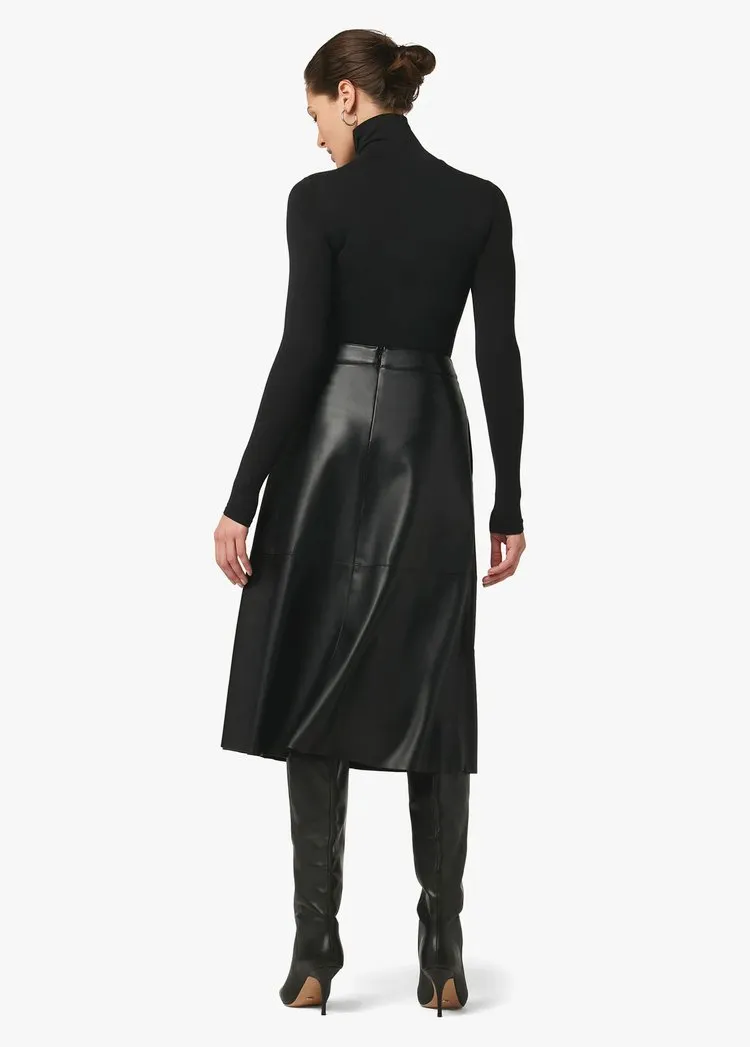 Joes Jeans The Lori Vegan Leather Skirt in Black