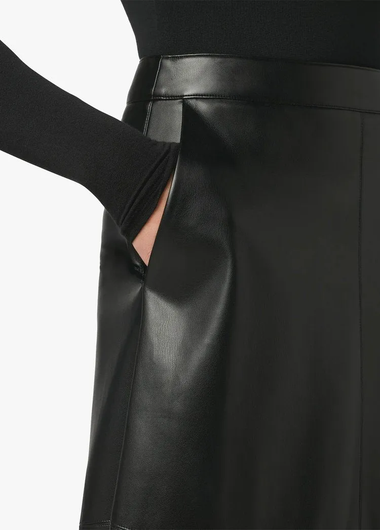 Joes Jeans The Lori Vegan Leather Skirt in Black