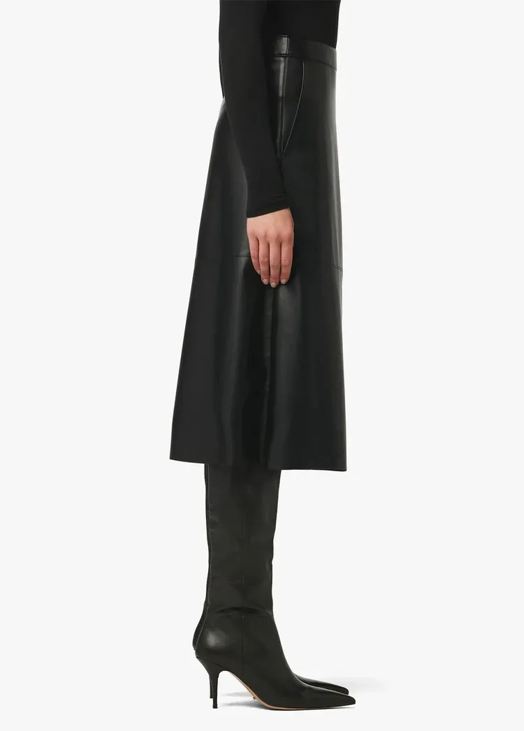 Joes Jeans The Lori Vegan Leather Skirt in Black