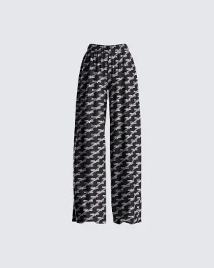 Joy Logo Print High Waist Pant