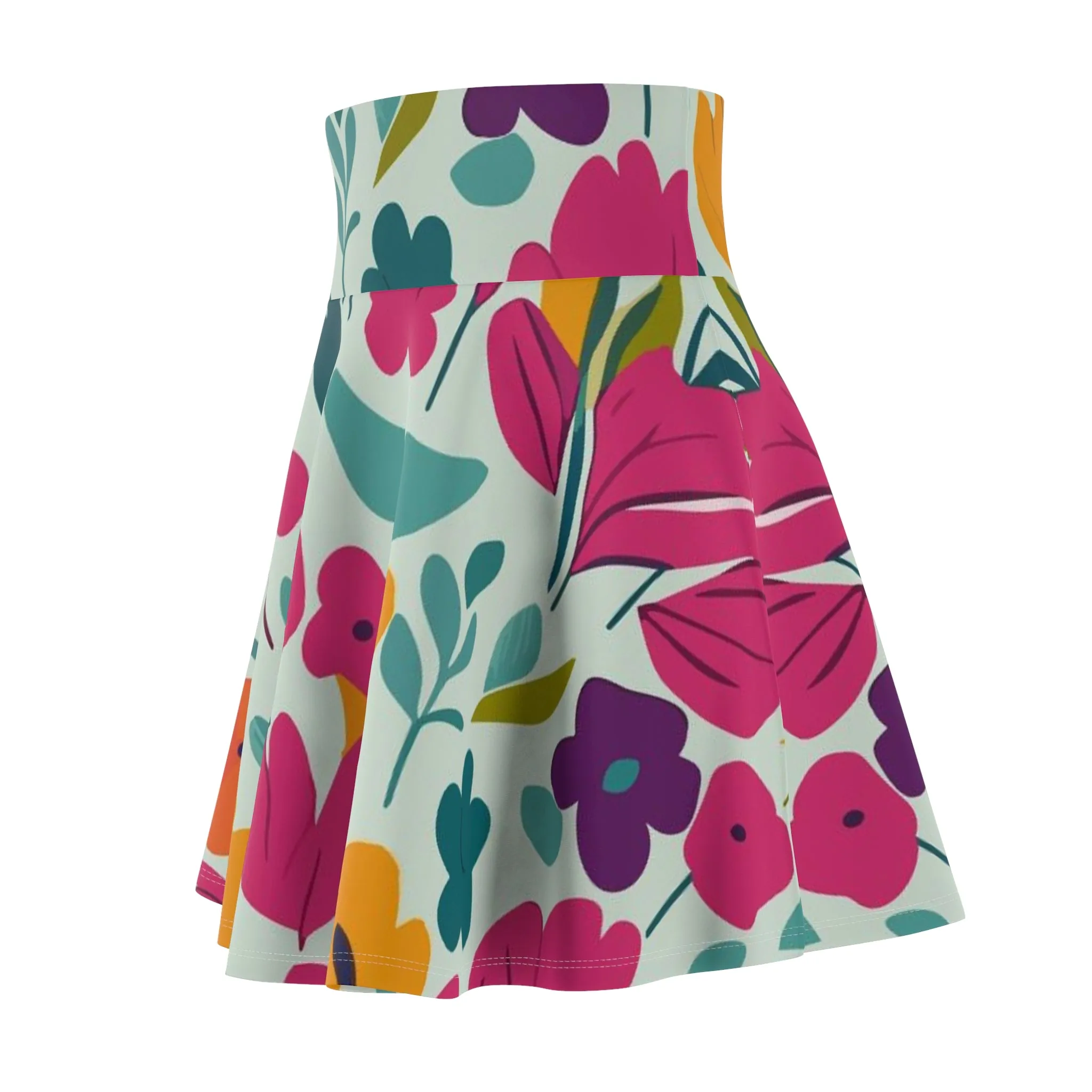 Light flowers - Inovax Woman's Skater Skirt