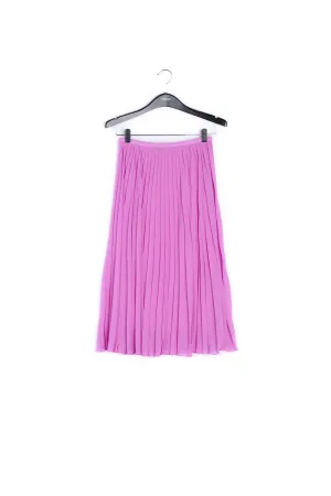 Lilac plissé midi skirt