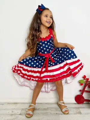 Little Girls You're A Firework Hi Lo Dress