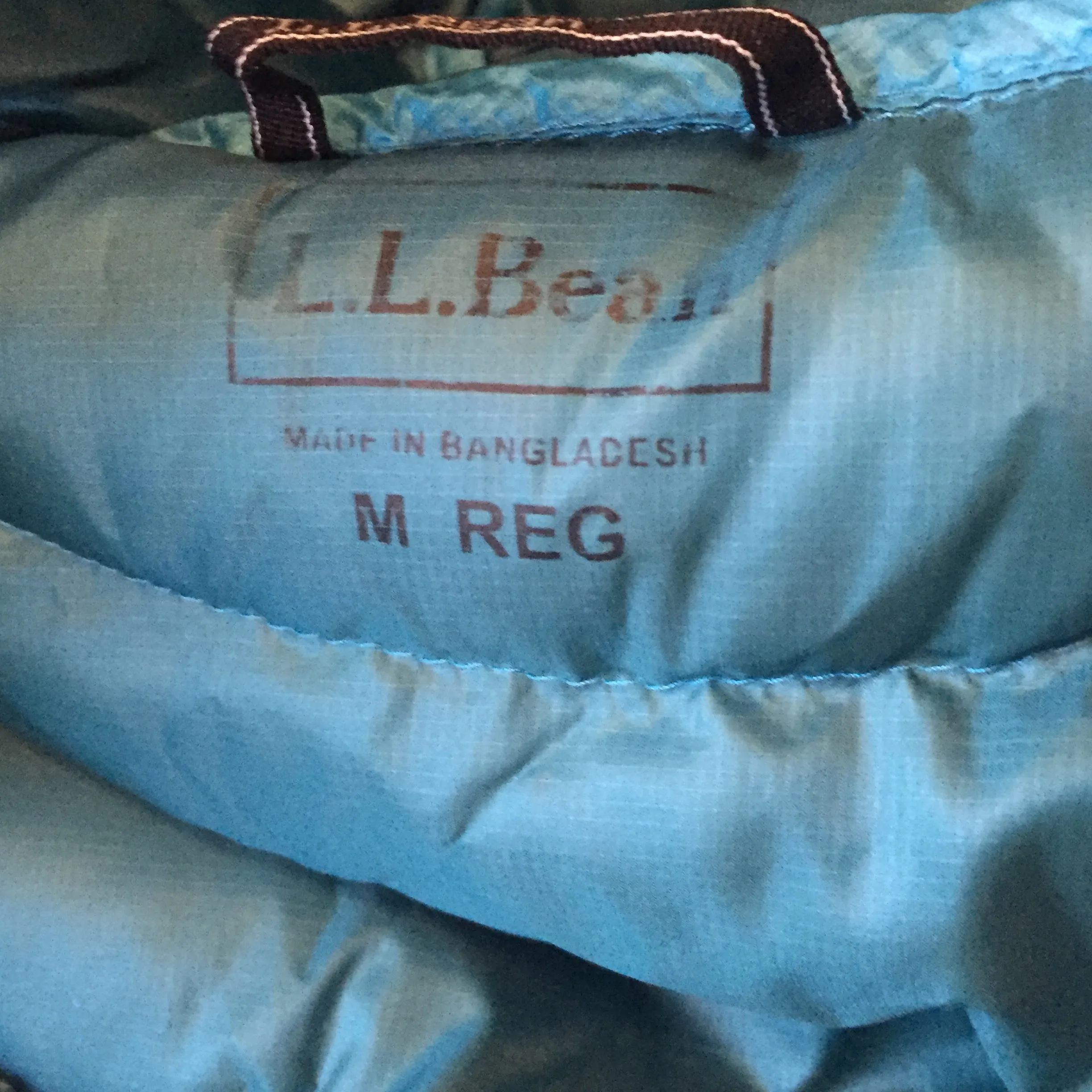 LL Bean Down Tek Ultra Light Blue Jacket