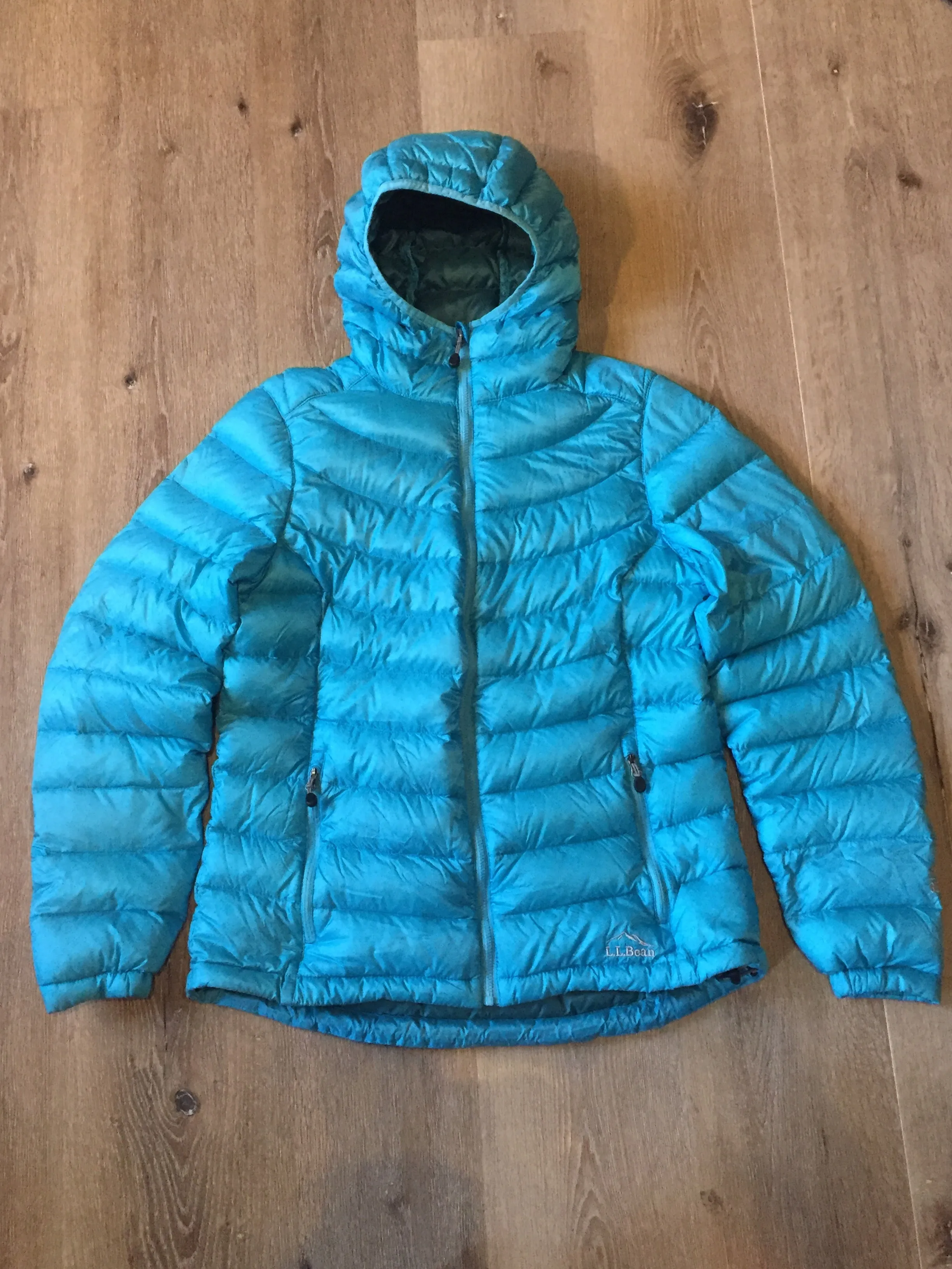 LL Bean Down Tek Ultra Light Blue Jacket