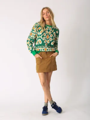 Lori Sweatshirt - Ikat Emerald