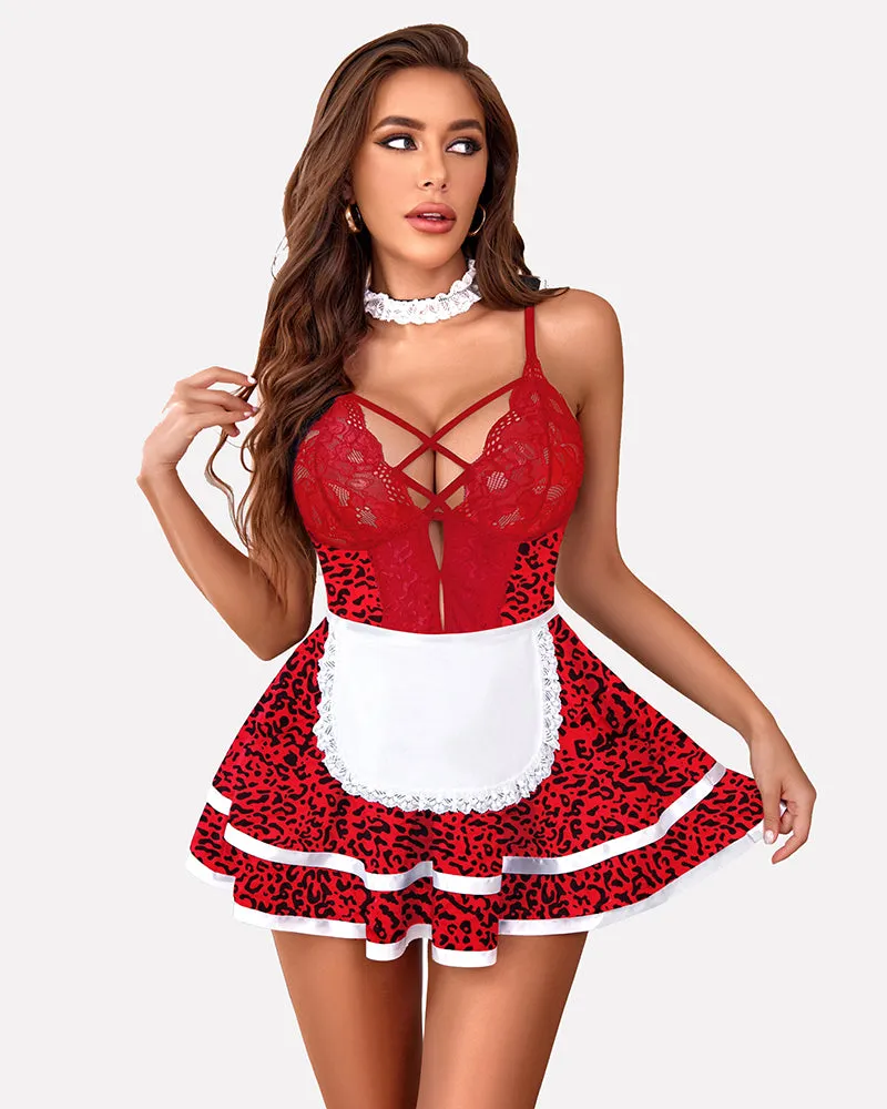 Maid Costume Babydoll Dress