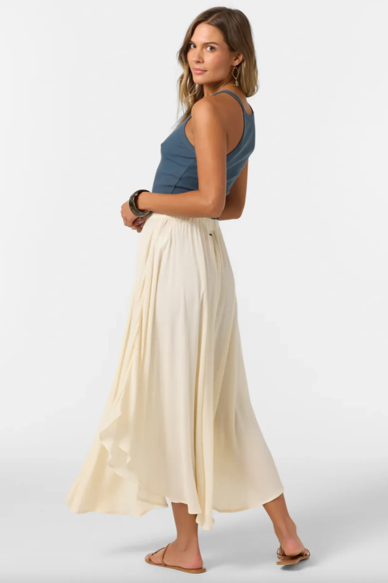 MARNIE SOLID MAXI SKIRT (IVR)