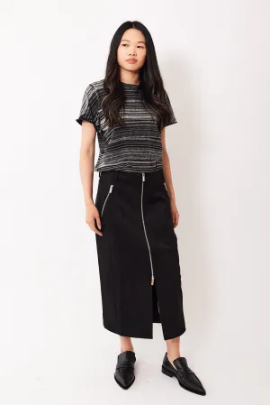 Meimeij She Means Business Zip Skirt