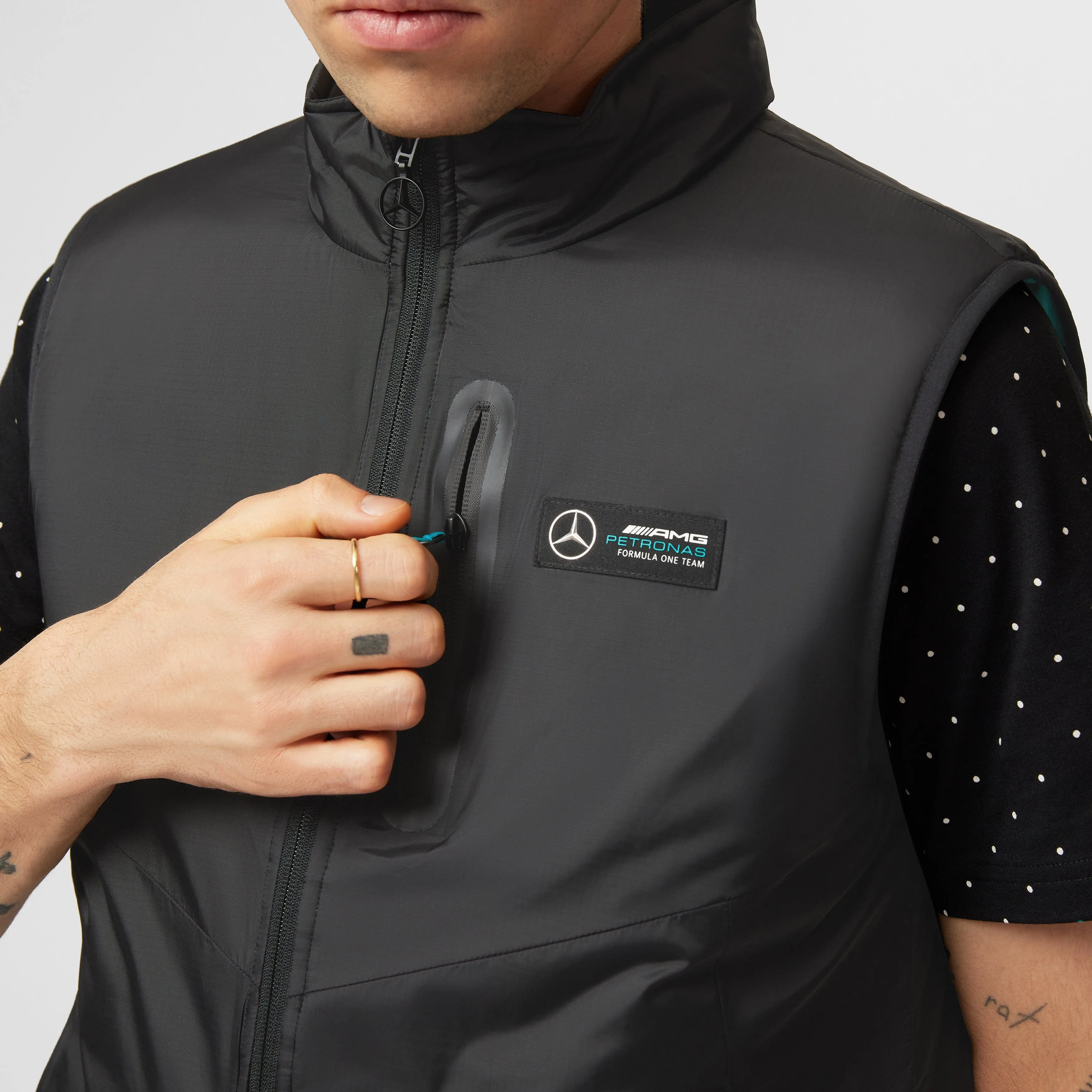 Mercedes AMG Petronas F1 Men's Lightweight Padded Vest