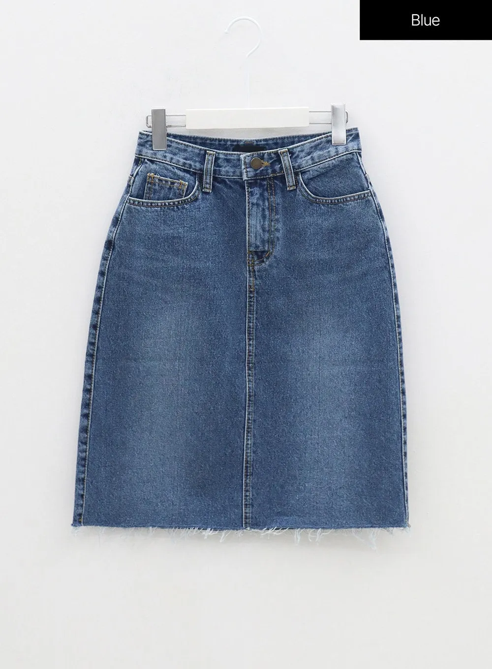 Midi Denim Skirt OM328