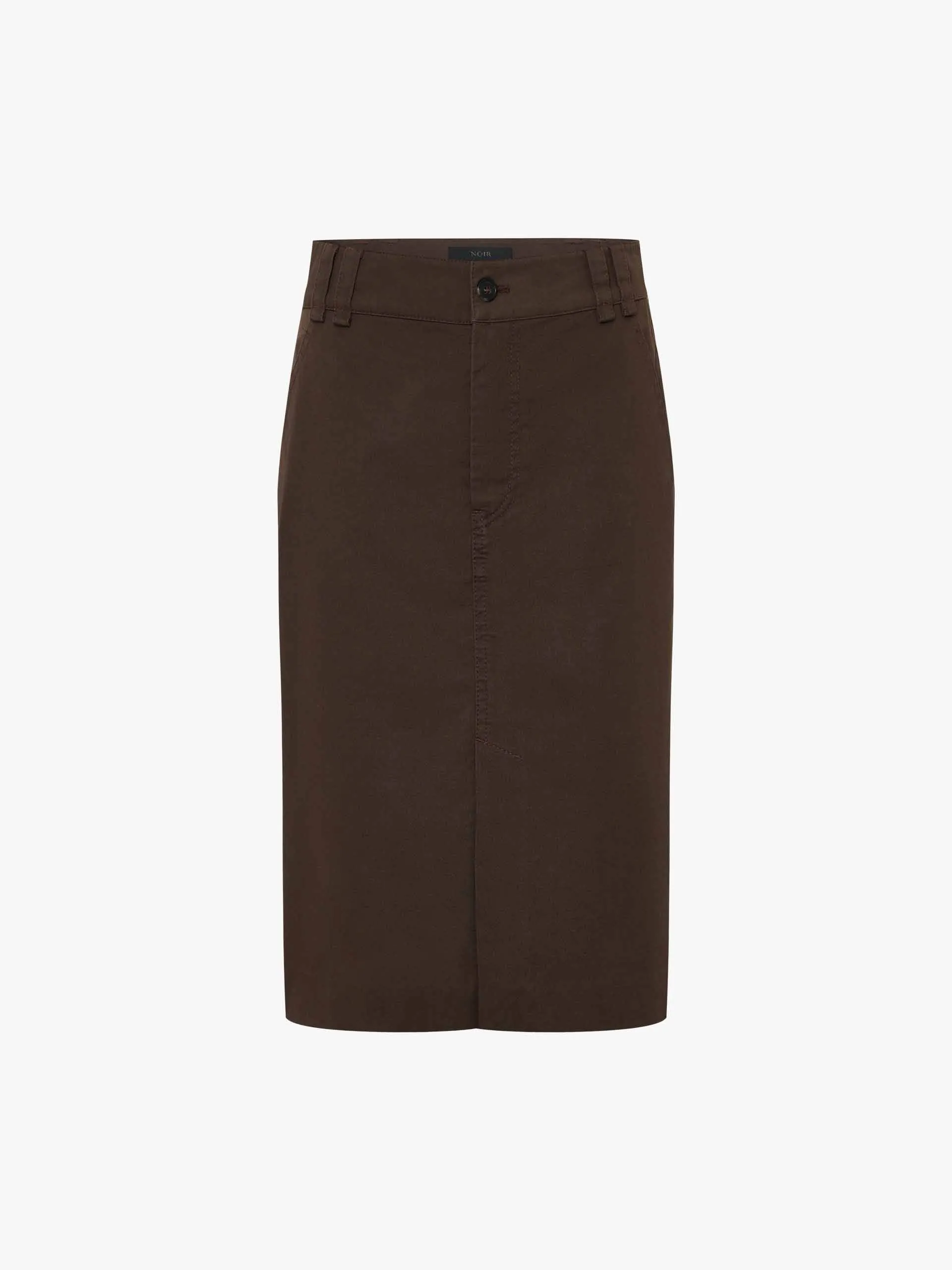 Midi Length Straight Skirt