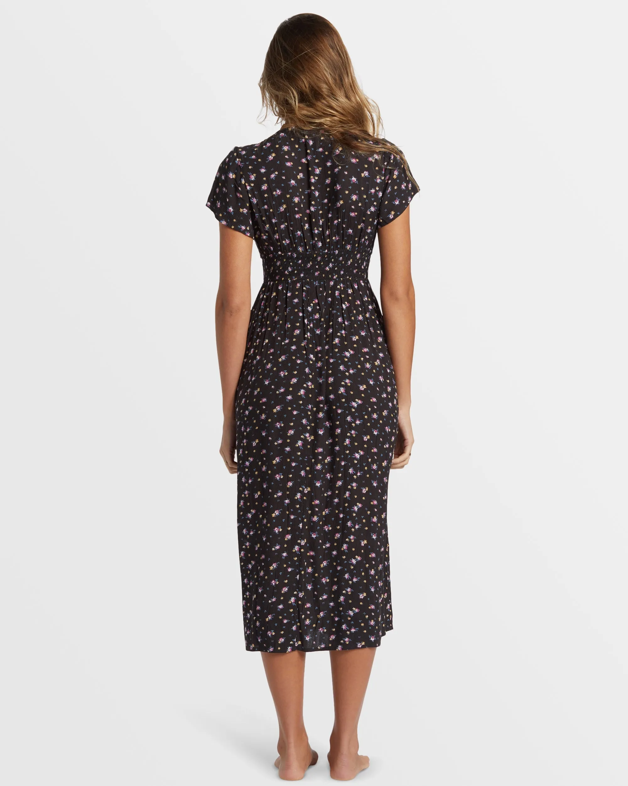 Morning Sky Midi Dress - Black Sands