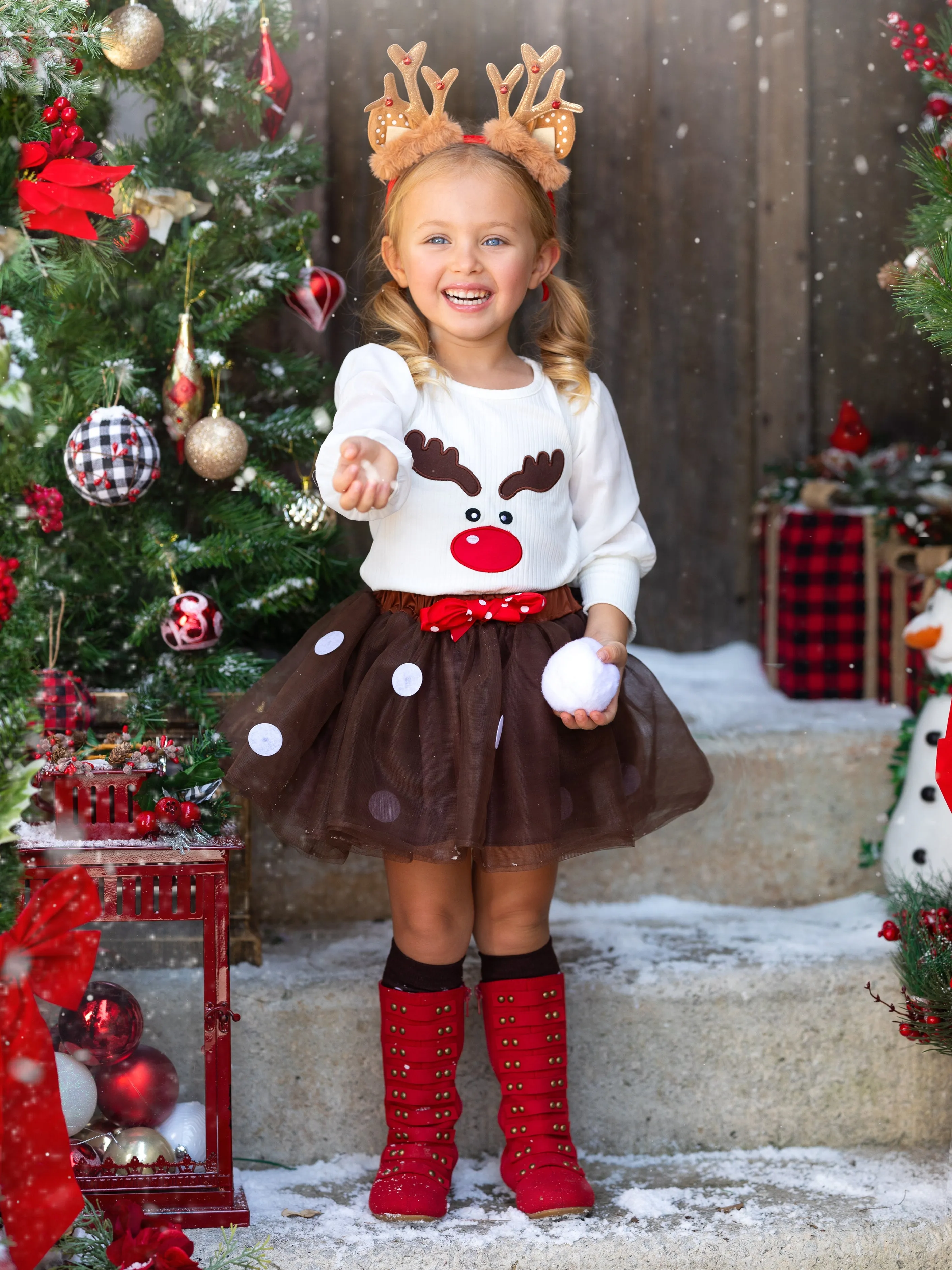 My Favorite Reindeer Tutu Skirt Set