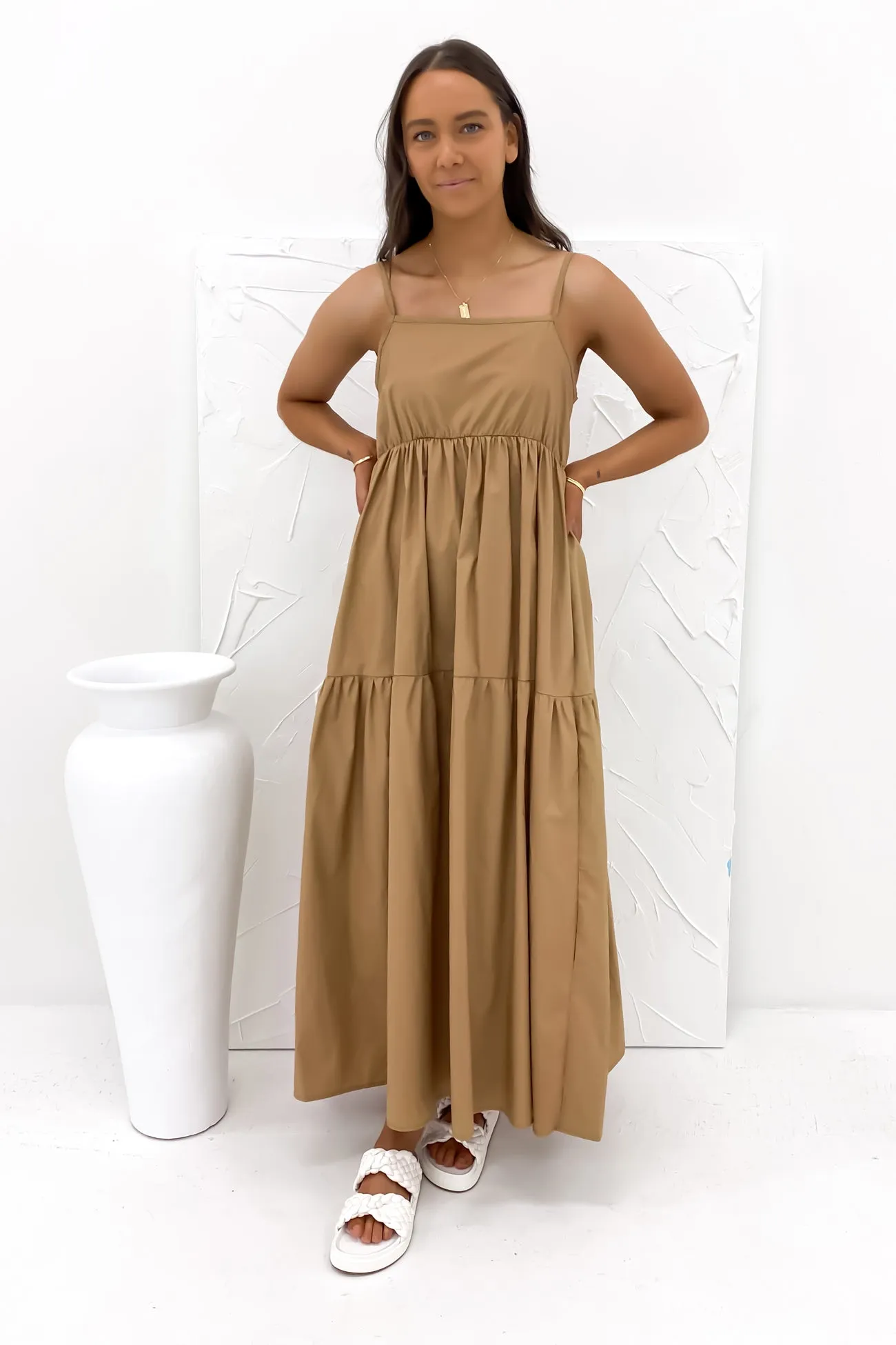 Nell Maxi Dress Brown