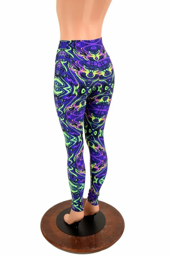 Neon Melt High Waist Leggings