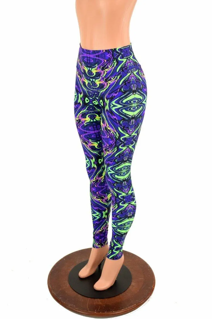 Neon Melt High Waist Leggings