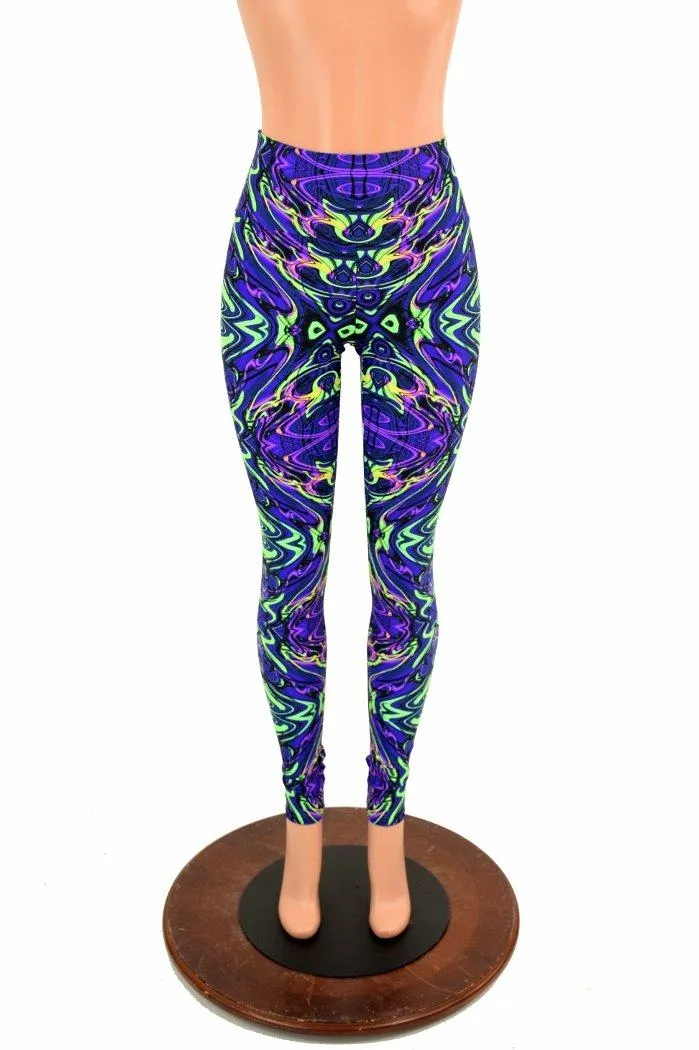 Neon Melt High Waist Leggings