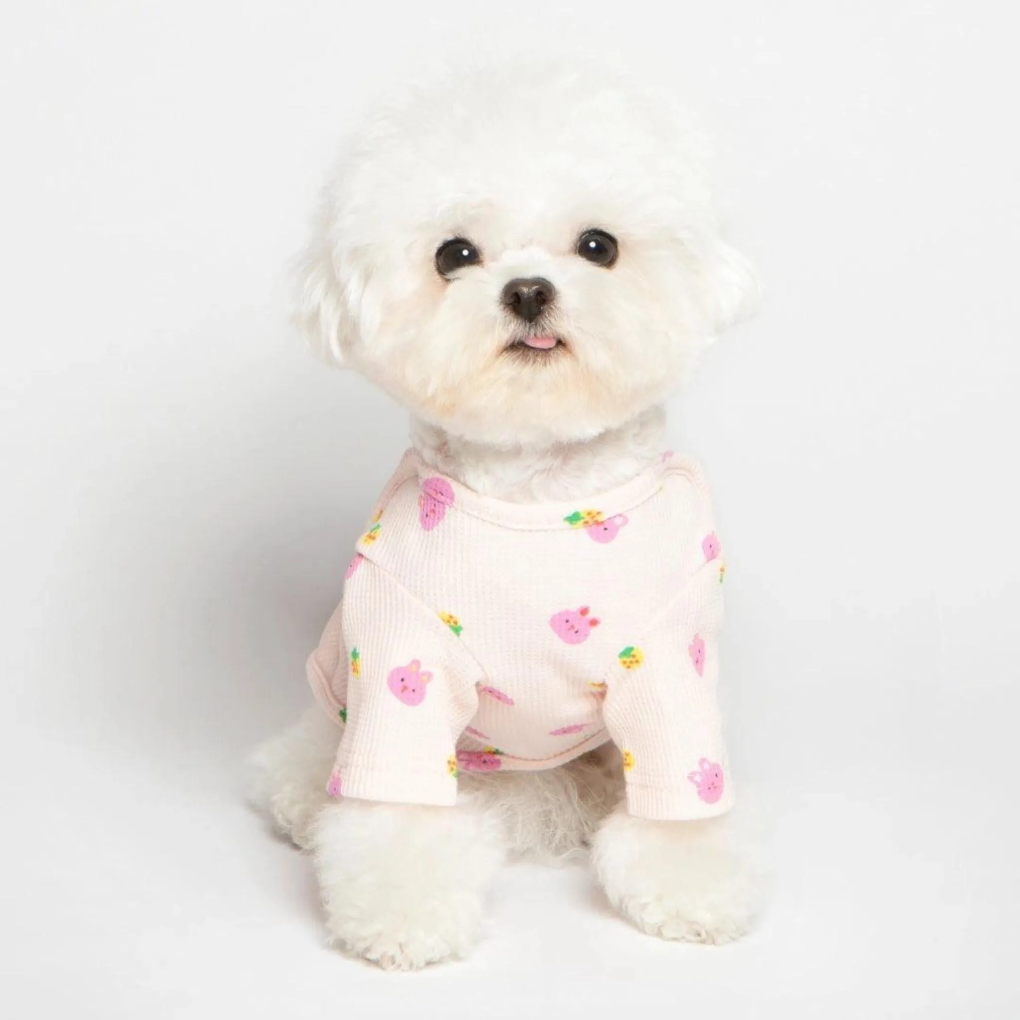 NEW ARRIVAL Cute Funny Bunny Pink Cozy Top For Pets