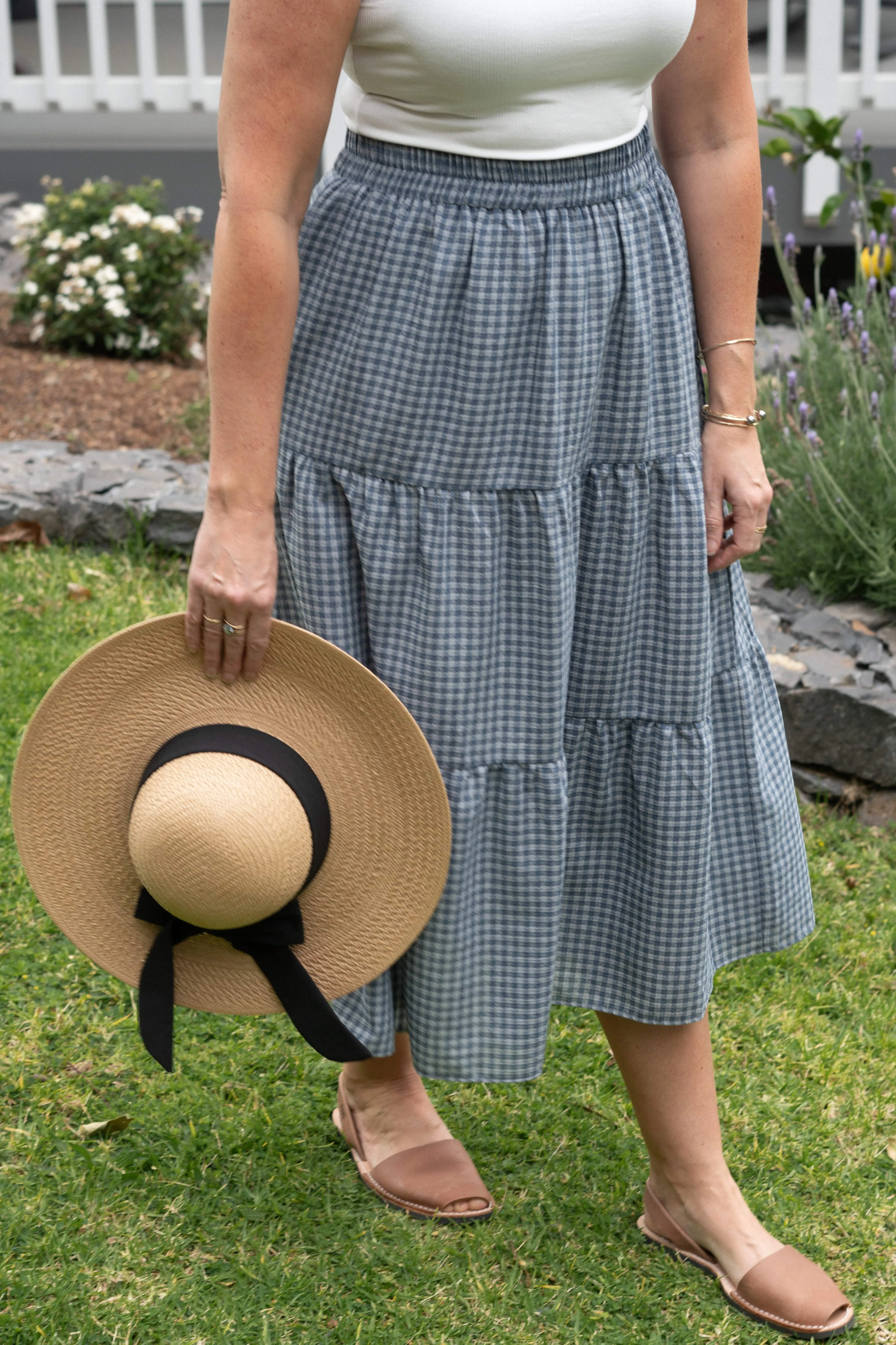 Olinda Skirt - Dusty Blue