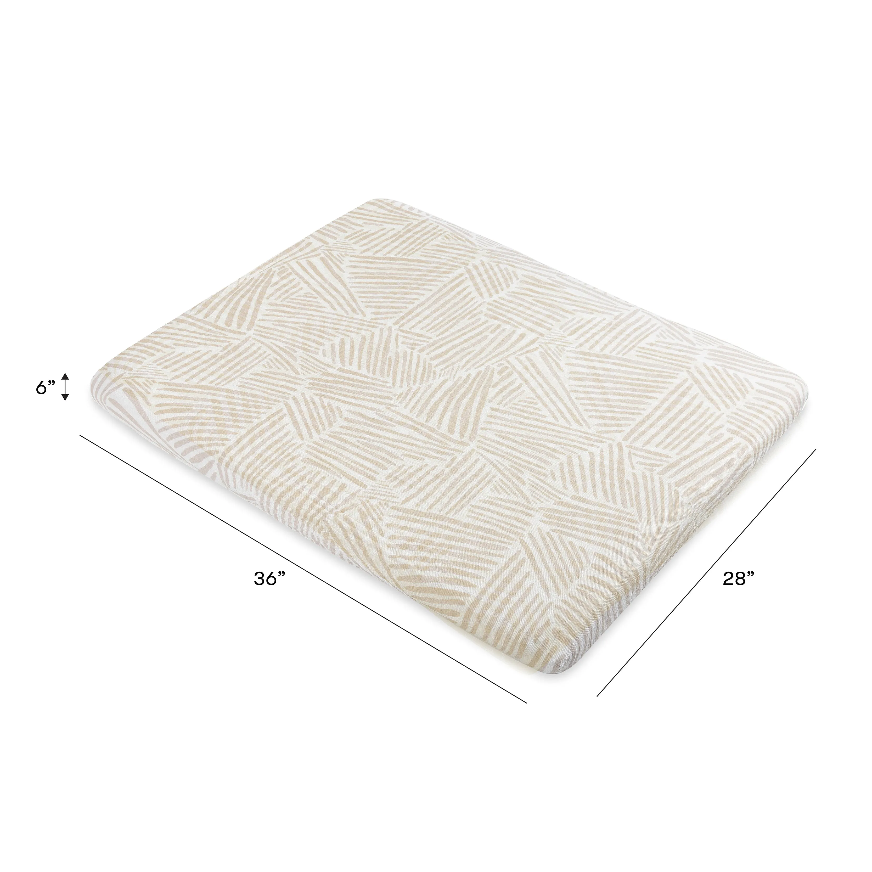 Olive Branches Organic Muslin Midi Crib Sheet